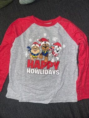 jumping beans Red & Gray Paw Patrol Holiday Raglan Tee